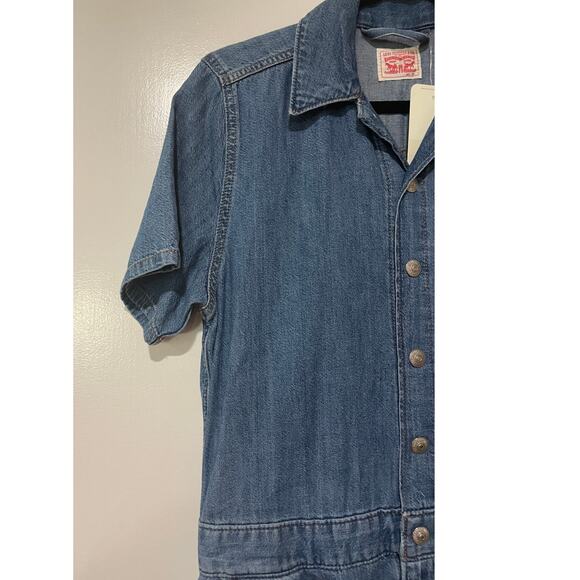 Levi's Short Sleeve Heritage Jumpsuit Size XS NWT Classic Form Flattering - Picture 5 of 15